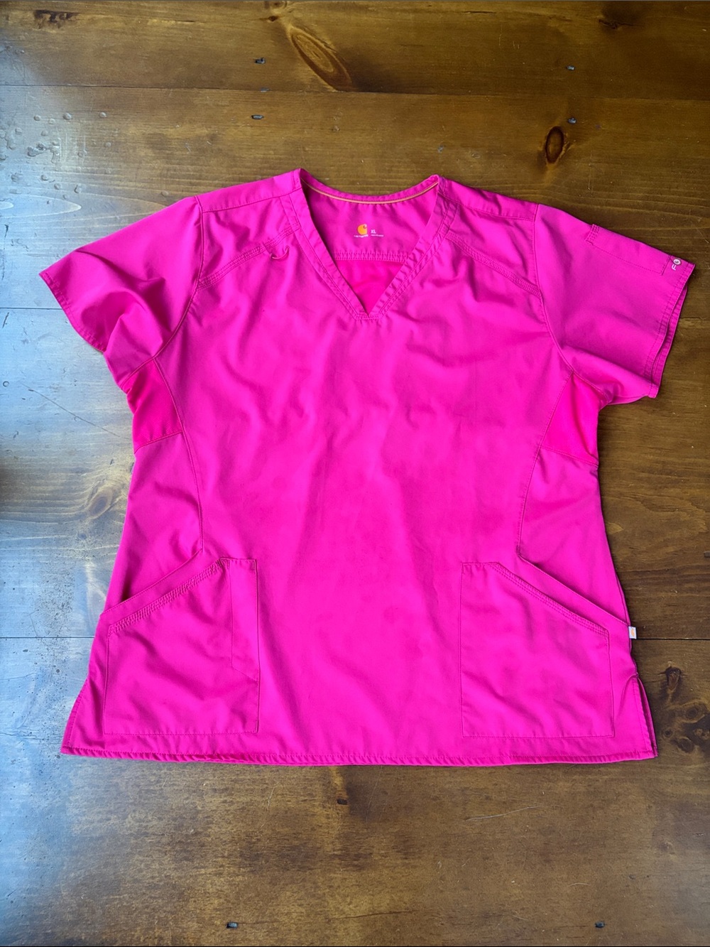 Carhartt Women's Force Scrub Top Pink Sz XL